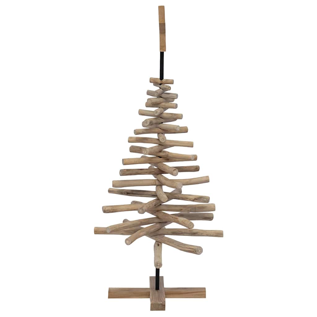 Christmas Tree with Stand Brown 120 cm Solid teak wood